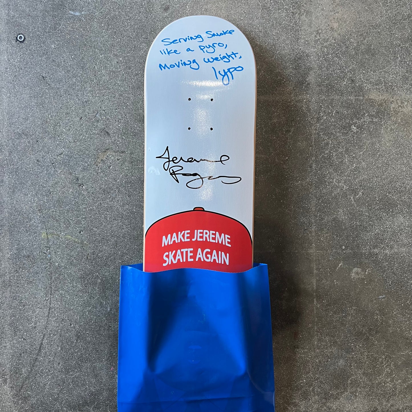 SIGNED Jereme Rogers MJSA Wallride Exclusive Autographed Skateboard Deck