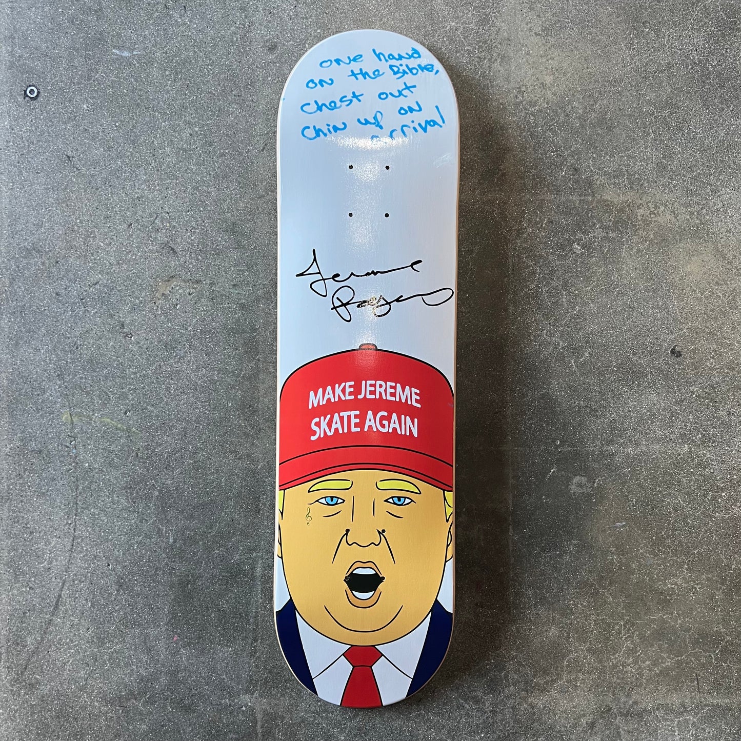 SIGNED Jereme Rogers MJSA Wallride Exclusive Autographed Skateboard Deck