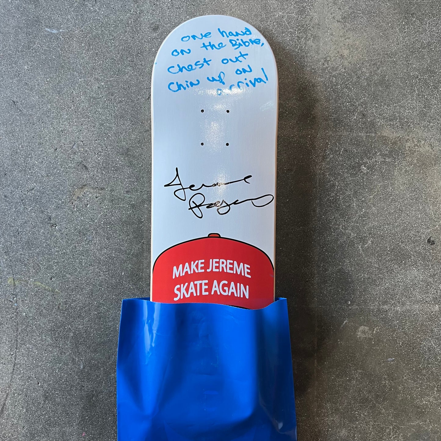 SIGNED Jereme Rogers MJSA Wallride Exclusive Autographed Skateboard Deck