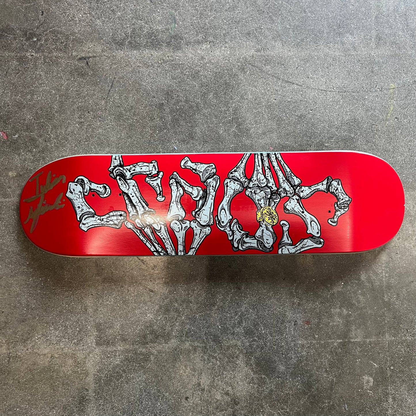 SIGNED Julian Agliardi Wallride Exclusive Blind Bag Skateboard Deck