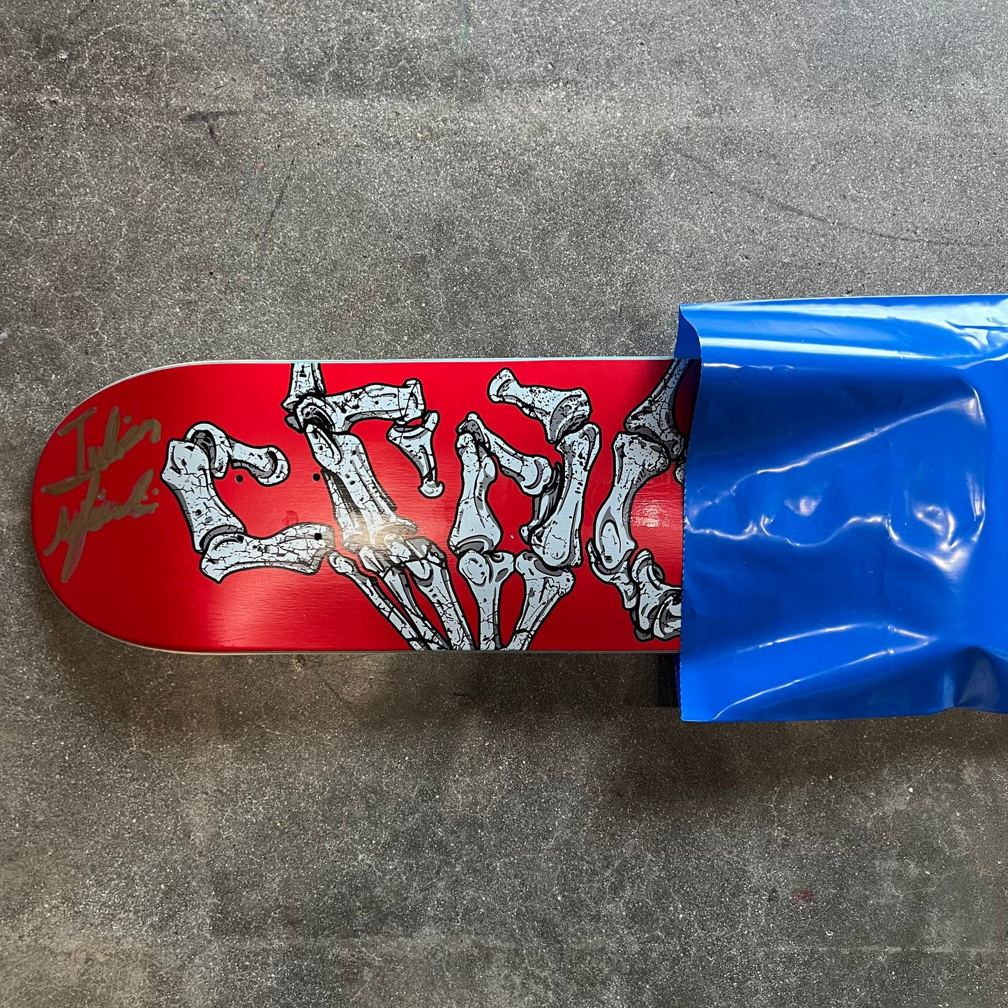 SIGNED Julian Agliardi Wallride Exclusive Blind Bag Skateboard Deck