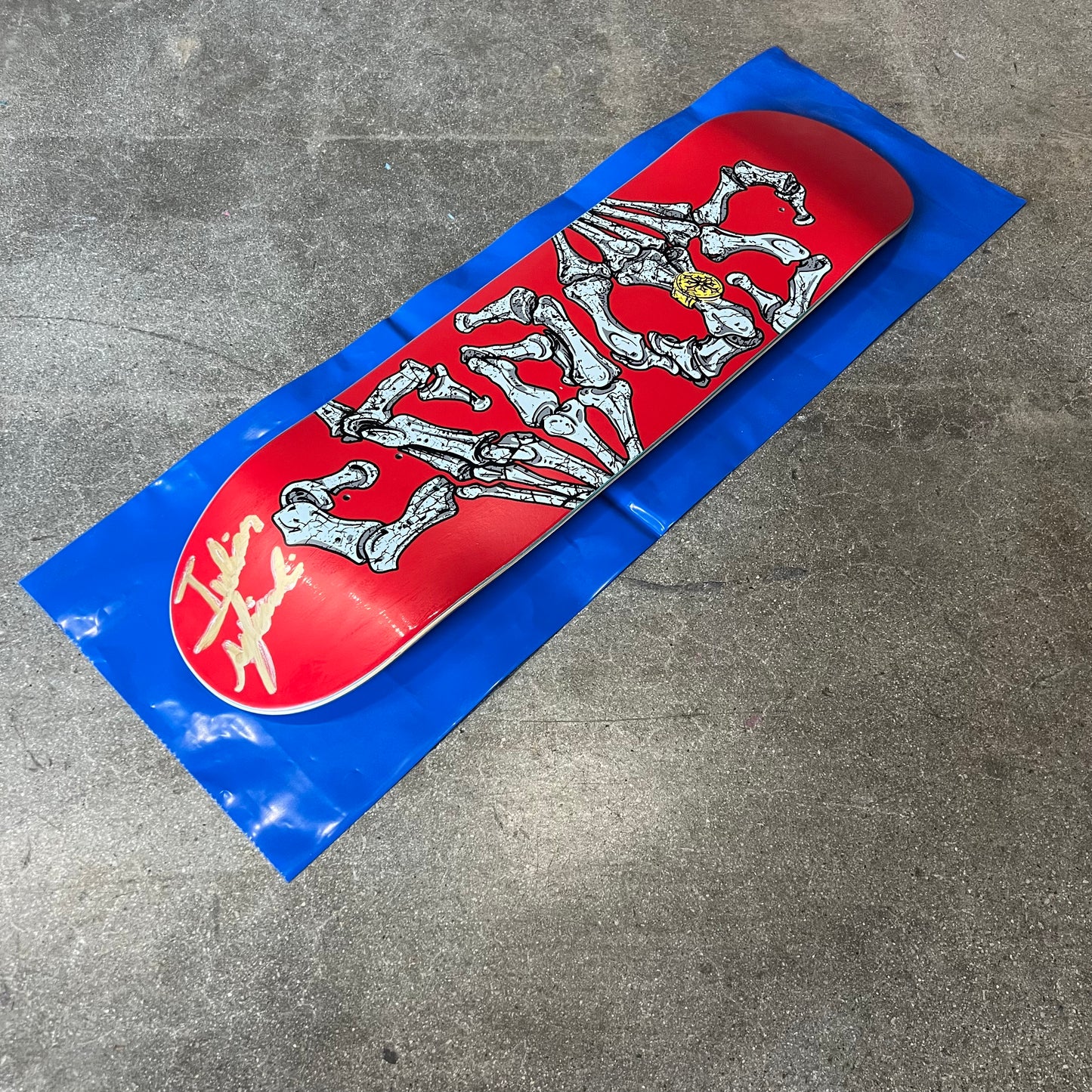 SIGNED Julian Agliardi Wallride Exclusive Blind Bag Skateboard Deck
